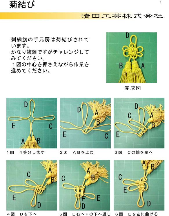 Chrysanthemum Knot (Kiku Musubi) – Traditional Japanese Decorative Knot Tutorial