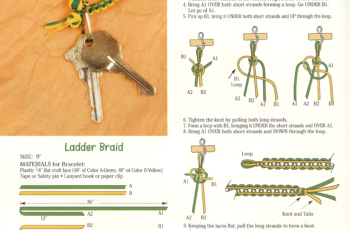 How to Make a Ladder Braid Bracelet & Keychain