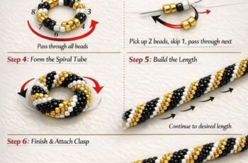 Spiral Stitch Beaded Bracelet Tutorial – Easy Tube Weave for Beginners