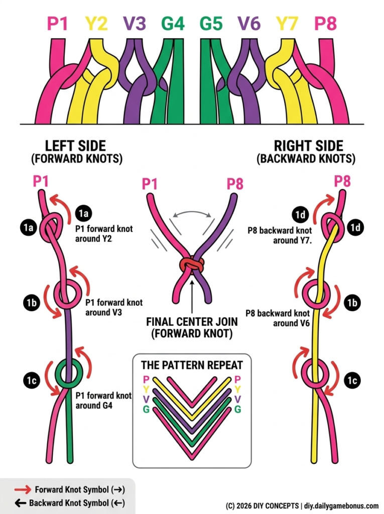 The Taisha Chevron Guide: Mastering the V-Pattern Macrame Bracelet