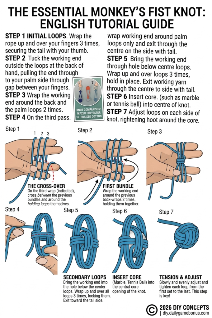 How to Tie a Monkey’s Fist Knot (A Step-by-Step Deep Dive)